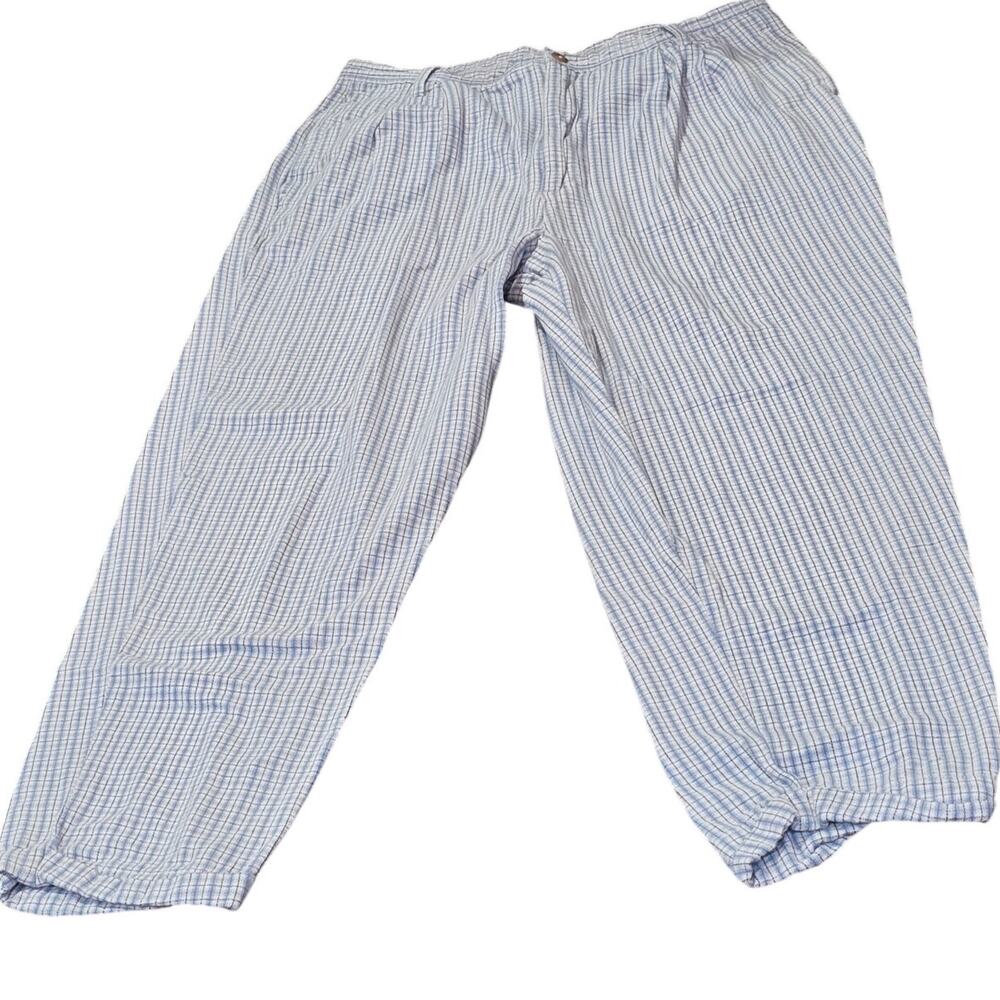 Vintage 90s White Stag Blue Plaid High Rise Mom Trousers┃Preppy Cottagecore - Picture 7 of 8
